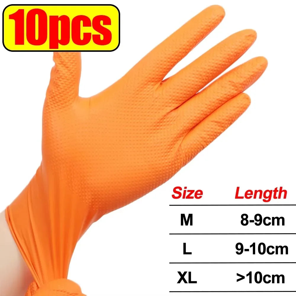Premium Orange Nitrile Work Gloves™