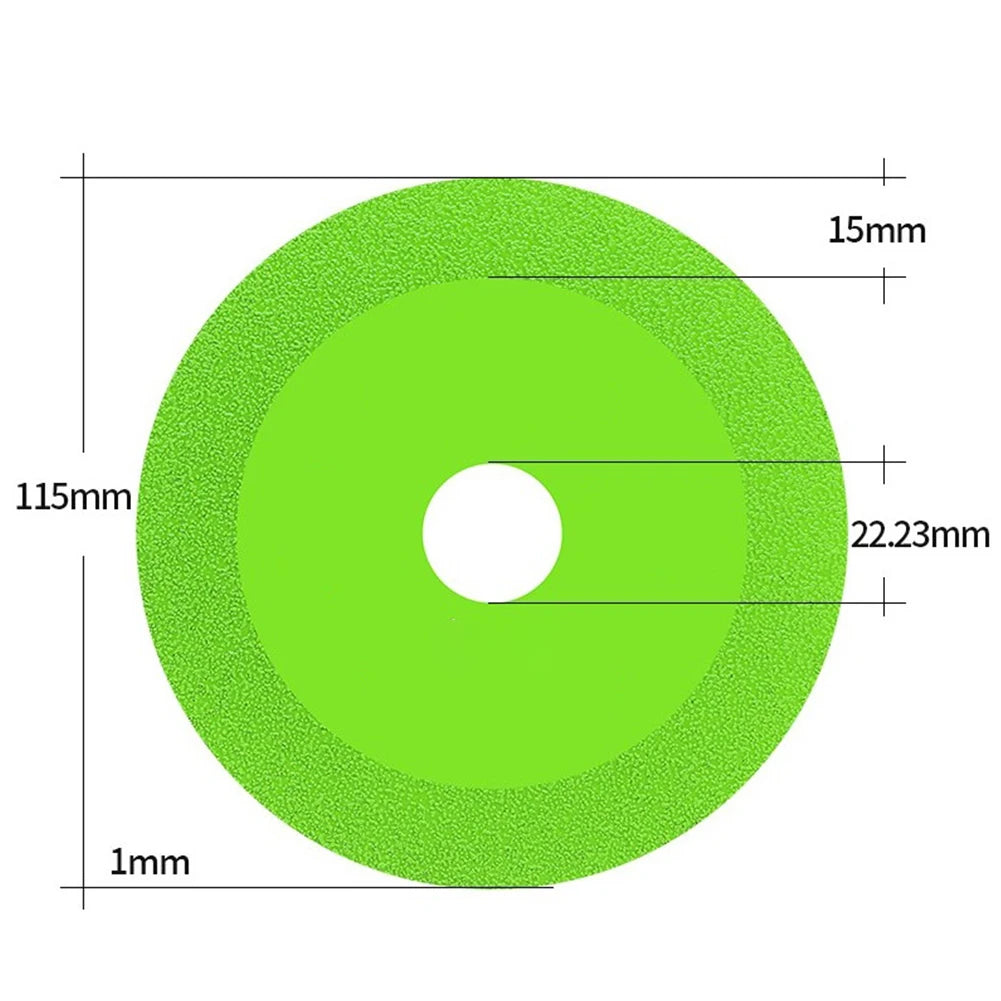 115/125mm Glass Cutting Disc Diamond Marble Ceramic Tile Jade Grinding Blade For Jade Crystal Grinding Wheel Glass Cutting Sheet