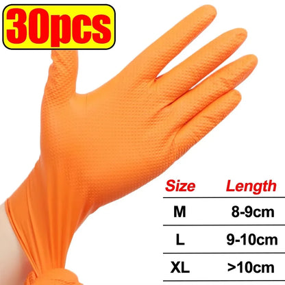 Premium Orange Nitrile Work Gloves™