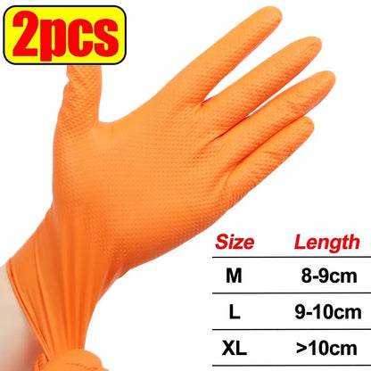 Premium Orange Nitrile Work Gloves™