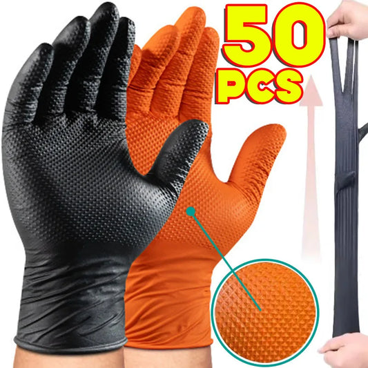 Premium Orange Nitrile Work Gloves™