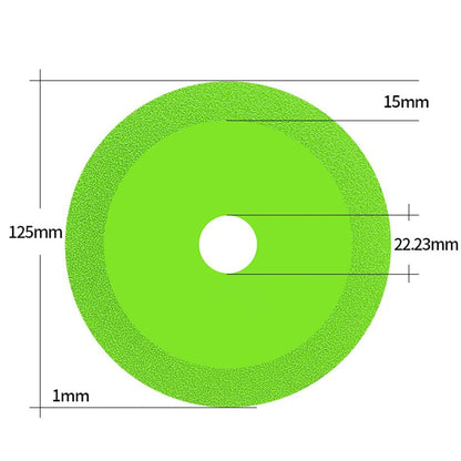 115/125mm Glass Cutting Disc Diamond Marble Ceramic Tile Jade Grinding Blade For Jade Crystal Grinding Wheel Glass Cutting Sheet